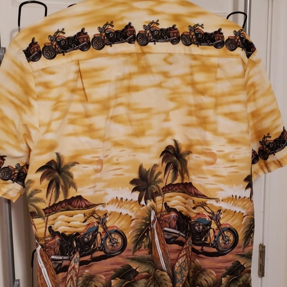 Motorcycle cycle Hawaii shirt - Picture 3 of 4